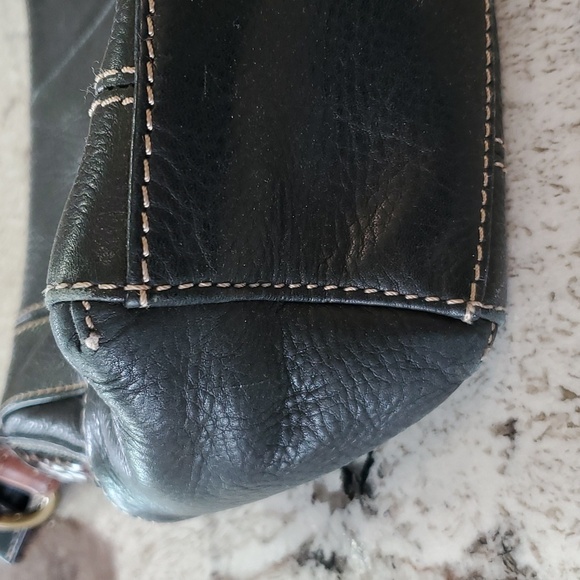 Fossil Leather Handbag With Braided Strap - Picture 4 of 17